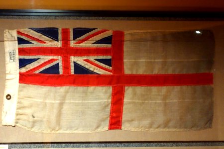 White Ensign, Royal Canadian Navy, before 1965 - Glenbow Museum - DSC00682