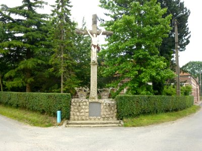 Westrehem (Pas-de-Calais, Fr) croix de chemin