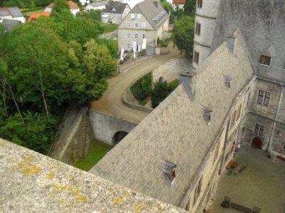 Wewelsburg - Ostflügel, Zugangsbrücke, Graben