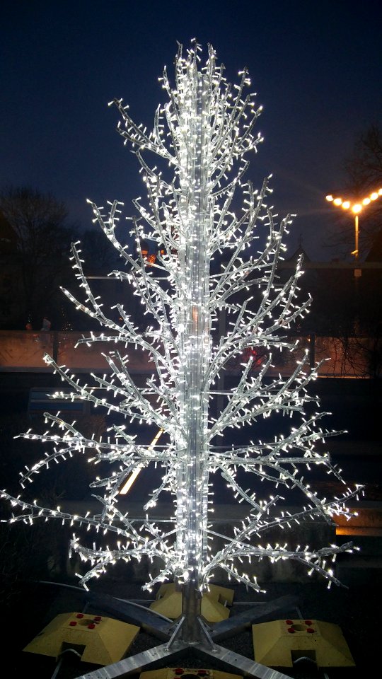 White Christmas tree