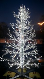 White Christmas tree