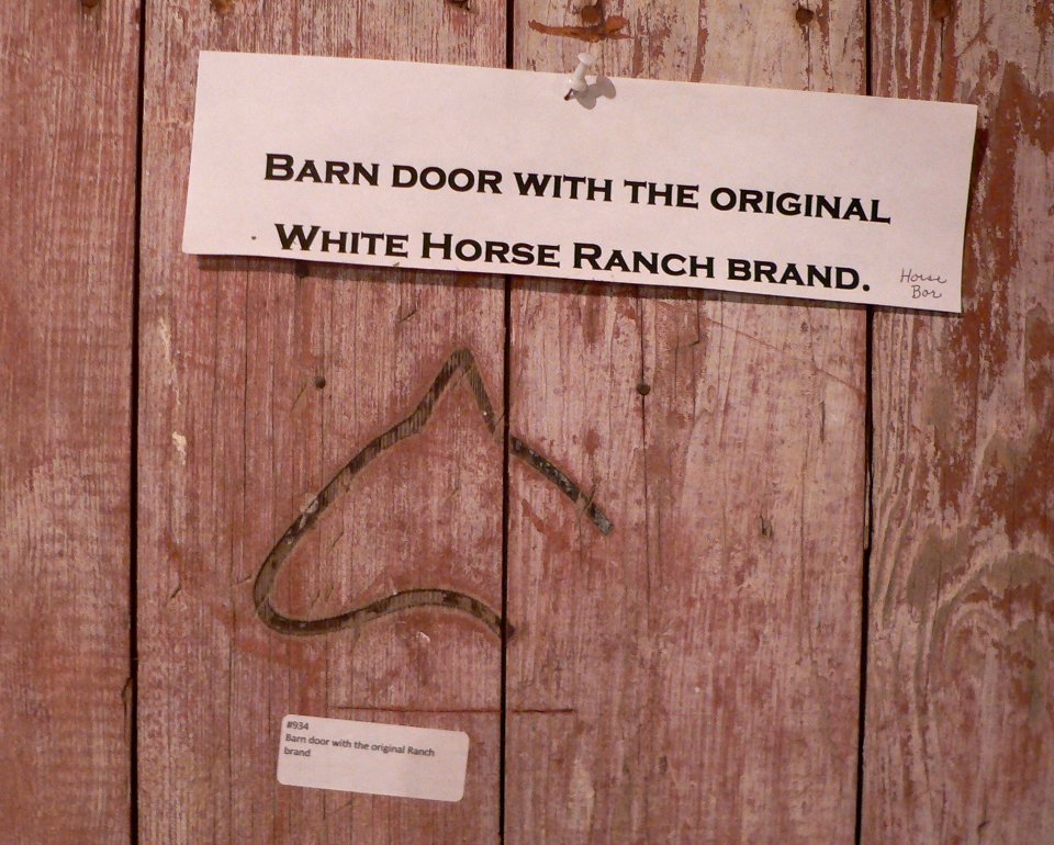 White Horse Ranch Museum brand door 1