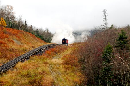 Smoke operational railway photo