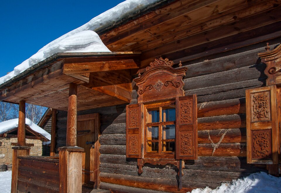 Irkutsk logs wooden house