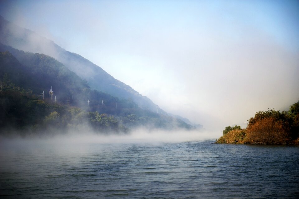 Fog seomjin in autumn