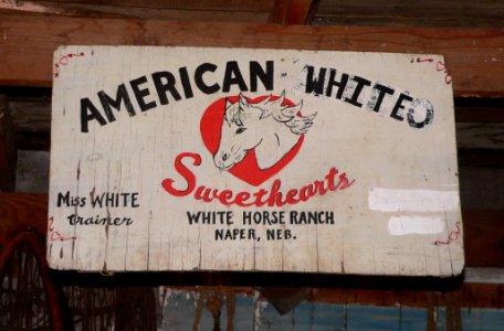 White Horse Ranch Museum sign 1