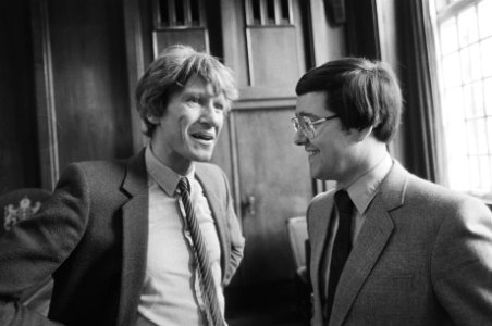 Wethouder Wolffensperger (l) met wethouder Jonker, Bestanddeelnr 932-3147