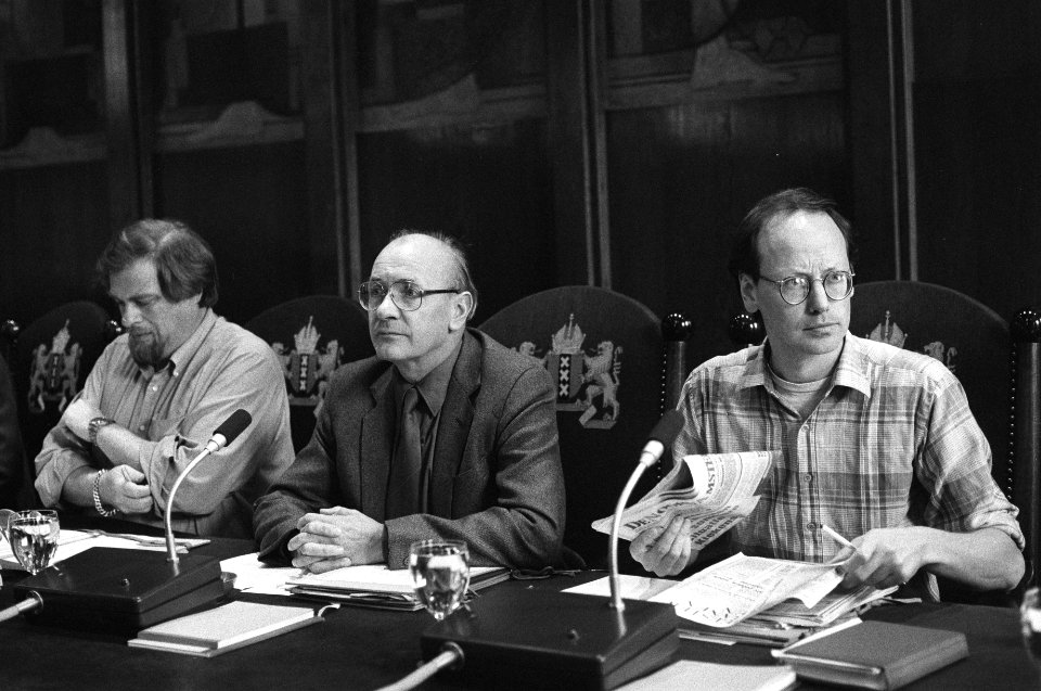 Wethouders Schaefer, Walraven en Etty (v.l.n.r.), Bestanddeelnr 932-3375