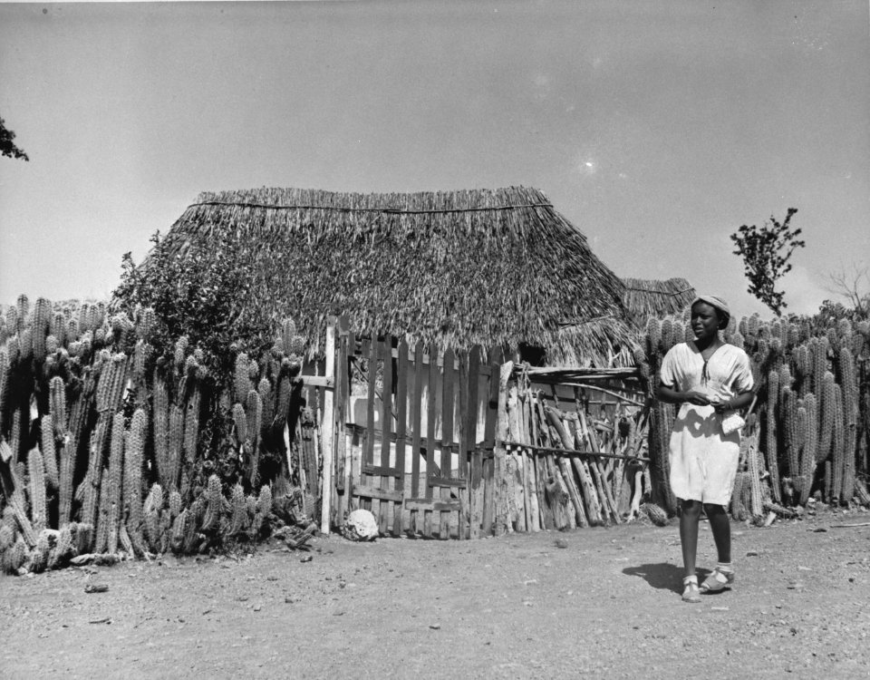 West-Indië, Curaçao. Inlands huis te Lagoen, Bestanddeelnr 935-1522