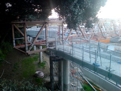Westhaven Footbridge Under Construction
