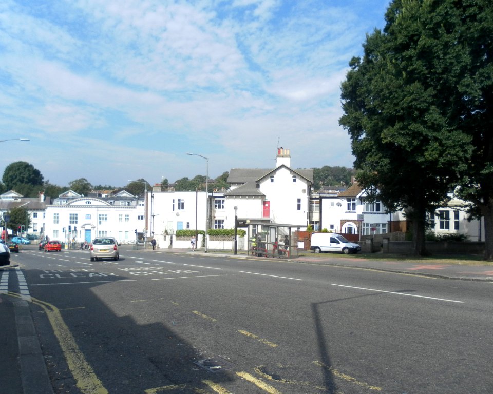 Westward view from bottom of Elm Grove, Brighton (August 2013)