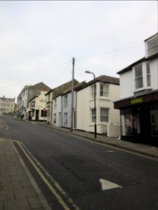 Westward view along Upper Gloucester Road, West Hill, Brighton (December 2016)