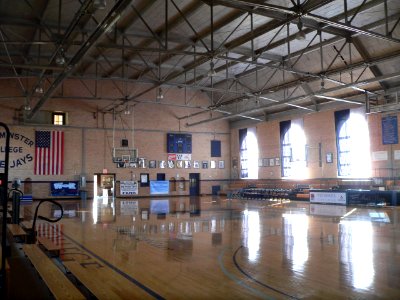 Westminster College gym interior face SE