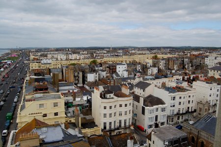 Westward view along Kingsway and across Hove (May 2019, seen from Embassy Court) (2)