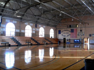 Westminster College gym interior face NE