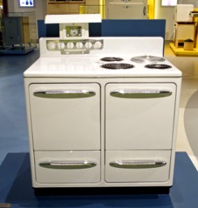Westinghouse electric stove at NTM museum, Prague