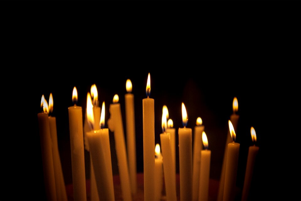 Flame dark black fire
