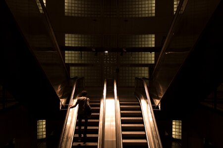 Escalator establishment dark