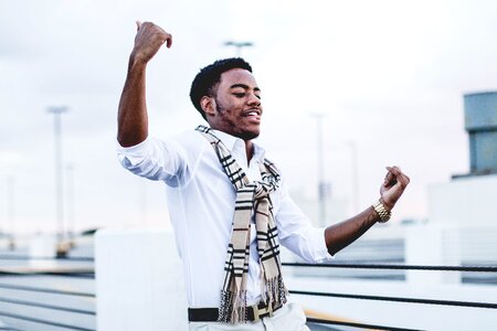 Fashion scarf white