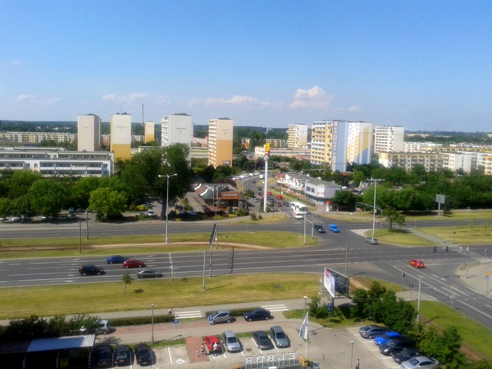Widok na osiedle Rubinkowo 2 w Toruniu