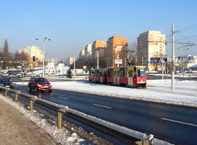 Widok z mostu Pomorskiego Bydg tramwaj 01-2013