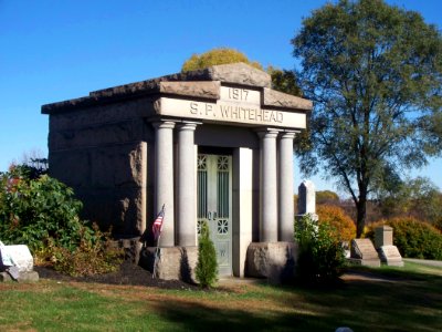 Whitehead (S. P.) Mausoleum, Brush Creek Cemetery, 2015-10-26, 02