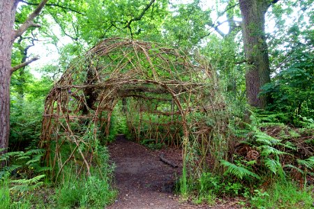 Wicker hut - Woodland Walk - Biddulph Grange Garden - Staffordshire, England - DSC09254