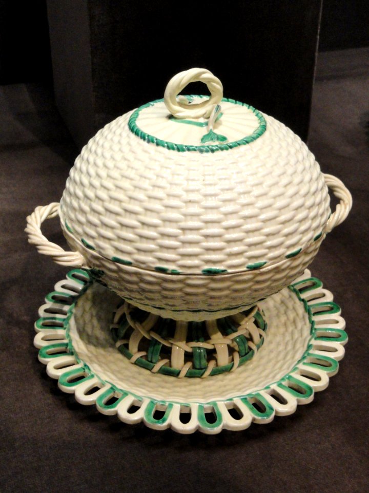 Wicker-work Covered Basket on Stand, about 1780-1804, Josiah Wedgwood & Sons - Cleveland Museum of Art- DSC08872