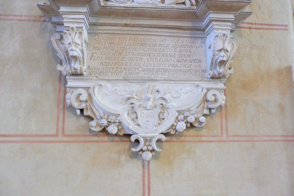 Wiedenbrück - St.-Aegidius - Epithaph Conrad Ertman - Inschrift
