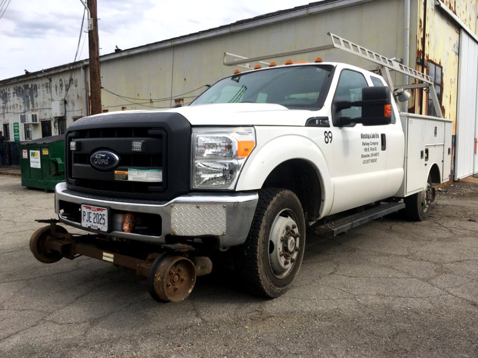 Wheeling and Lake Erie Railroad hi-rail truck