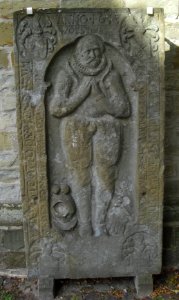 Wiedenbrück - St. Aegidius - Grabplatte Otto de Wendt zum Wöstebrink