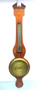 Wheel Barometer, also known as Banjo Barometer, Barnasconi, Leeds, c. 1810 - Museum of Science and Industry (Chicago) - DSC06346