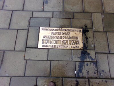 Where Olof Palme was murdered