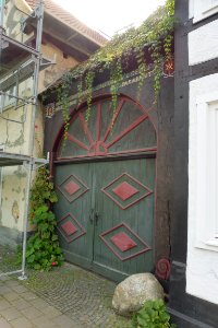 Wiedenbrück - Mönchstraße, Fachwerkhoftor