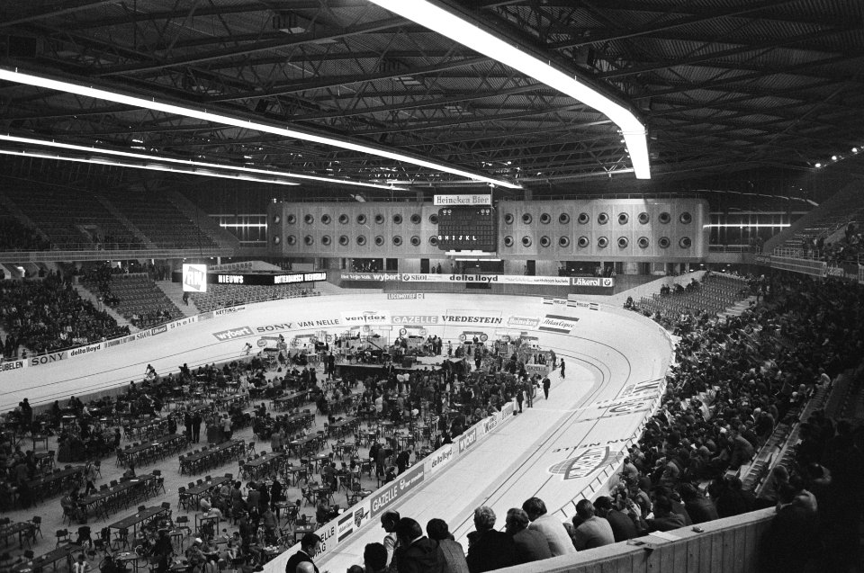 Wielerzesdaagse, Ahoyhal, Rotterdam overzicht, Bestanddeelnr 924-1808