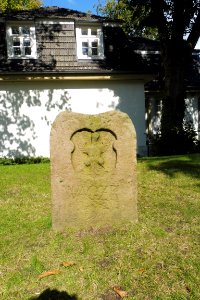 Wiedenbrück - Amtshaus - Grenzstein, Rietberger Seite