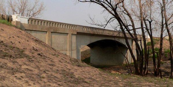 West Plum Bush Creek bridge (Last Chance, CO) from SW 1
