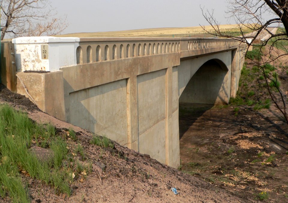 West Plum Bush Creek bridge (Last Chance, CO) from SSW 1
