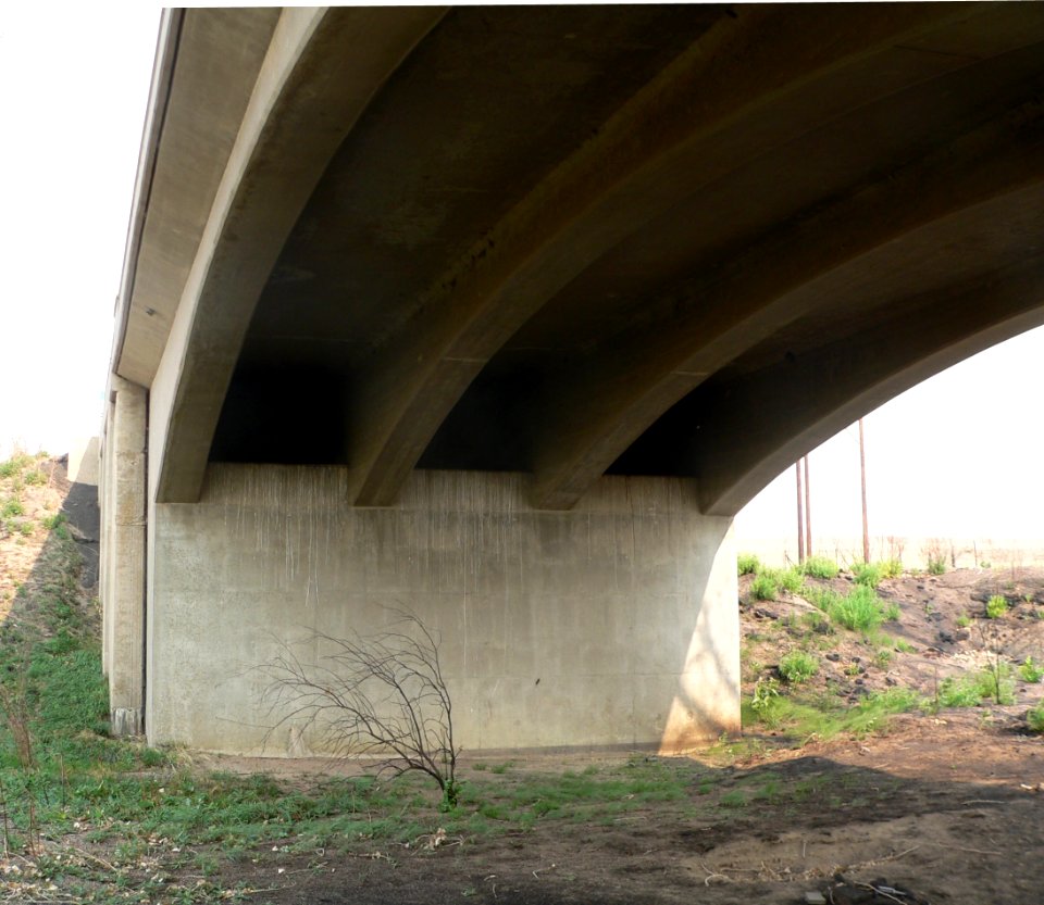 West Plum Bush Creek bridge (Last Chance, CO) E abutment 1