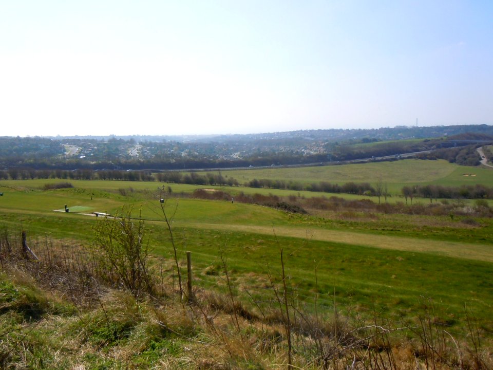 West Hove Golf Club seen from Slopes of Round Hill, above Hangleton (April 2015) (3)