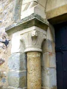 West door, St Mary, Shipley, capital 1