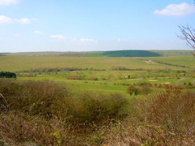 West Hove Golf Club seen from Slopes of Round Hill, above Hangleton (April 2015) (6)