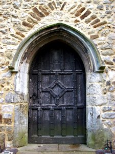 West door, St Mary, Hadlow