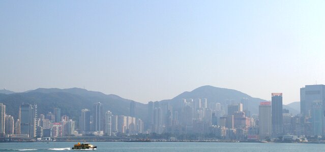 Hong kong skyline city building photo