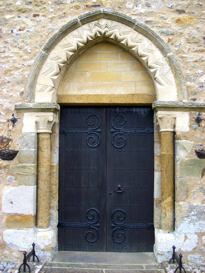 West door, St Mary, Shipley