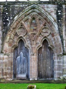 West door, Tintern Abbey photo