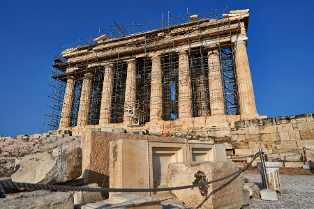 West Facade of the Parthenon on September 20, 2020
