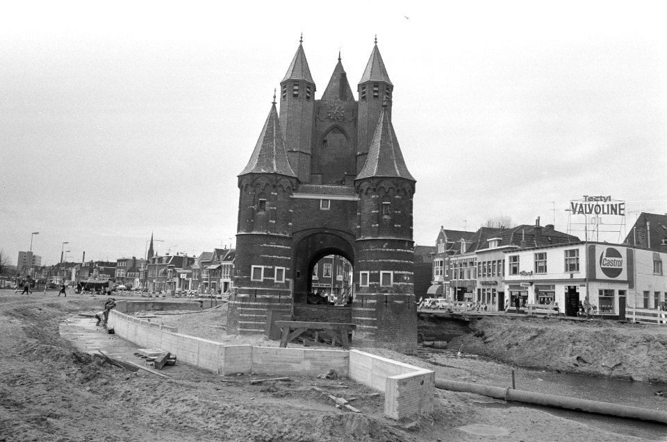 Werkzaamheden bij Amsterdamse Poort in Haarlem in verband met aanleg rotonde, Bestanddeelnr 925-5165