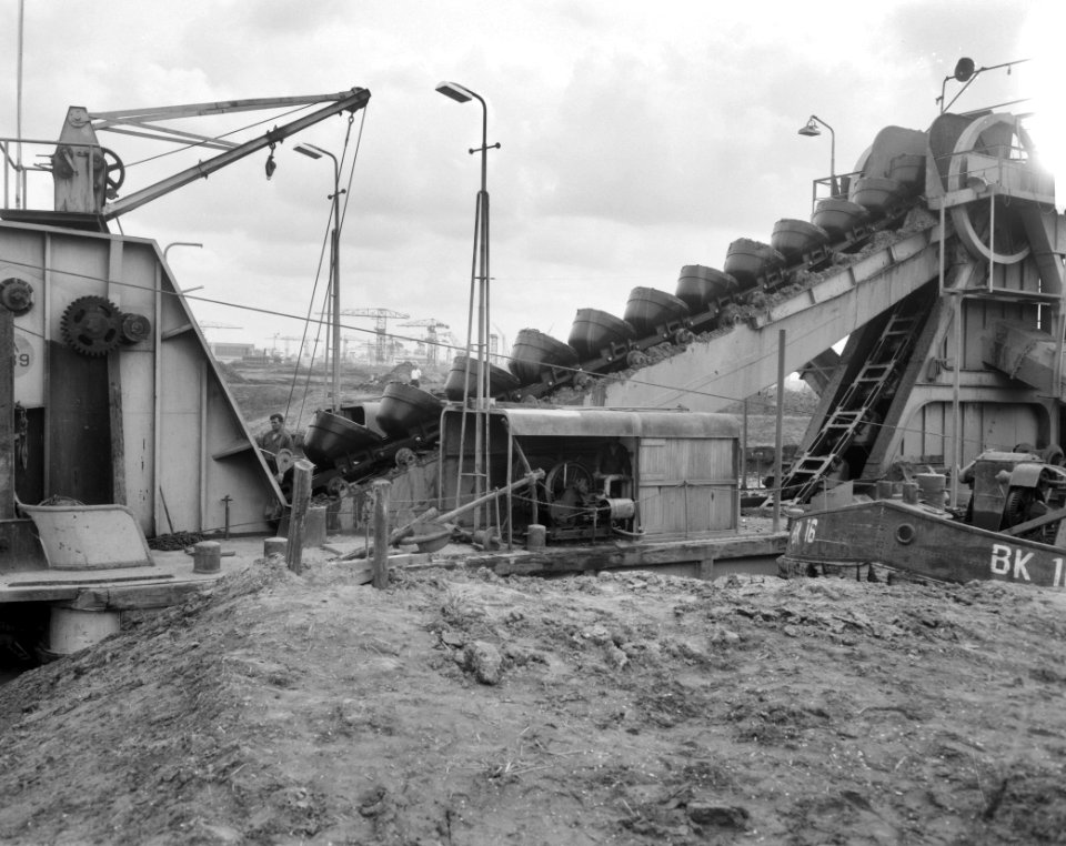 Werkzaamheden Coentunnel. Baggermolen, Bestanddeelnr 912-9204