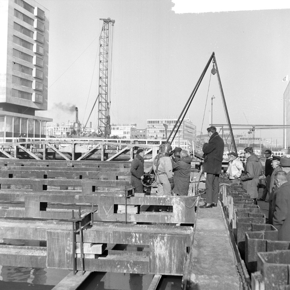 Werkzaamheden metro te Rotterdam voor stadhuis, Bestanddeelnr 916-0991